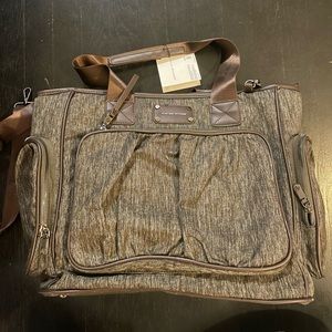 Adrienne Vittadini The Two Tone Collection Nylon Workbook Tote